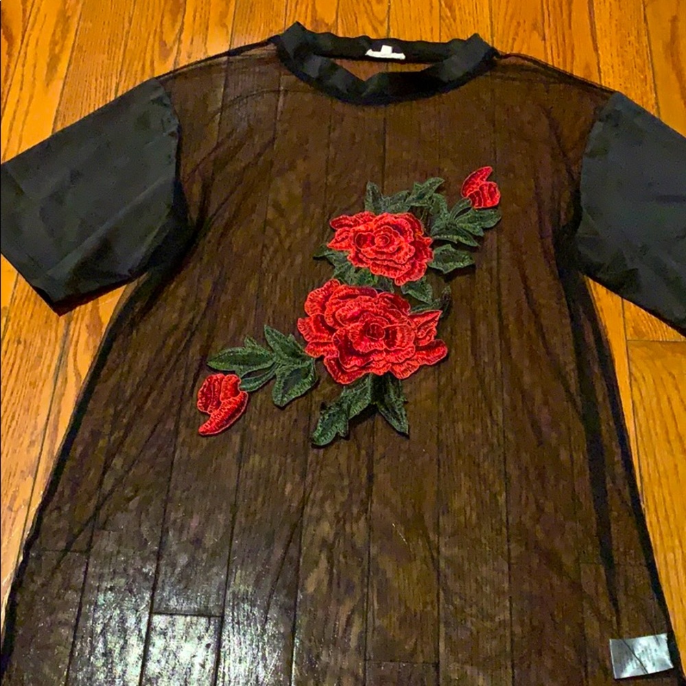 Rose see thru crop